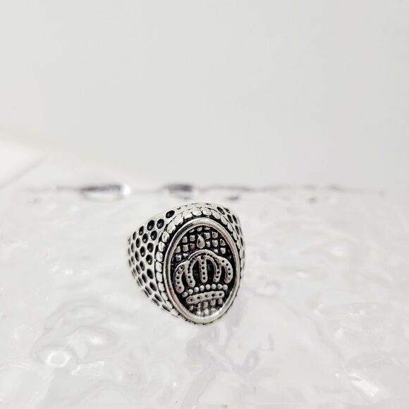 Brand New Silver Crown Ring Size: 8.5 US - Picture 1 of 10